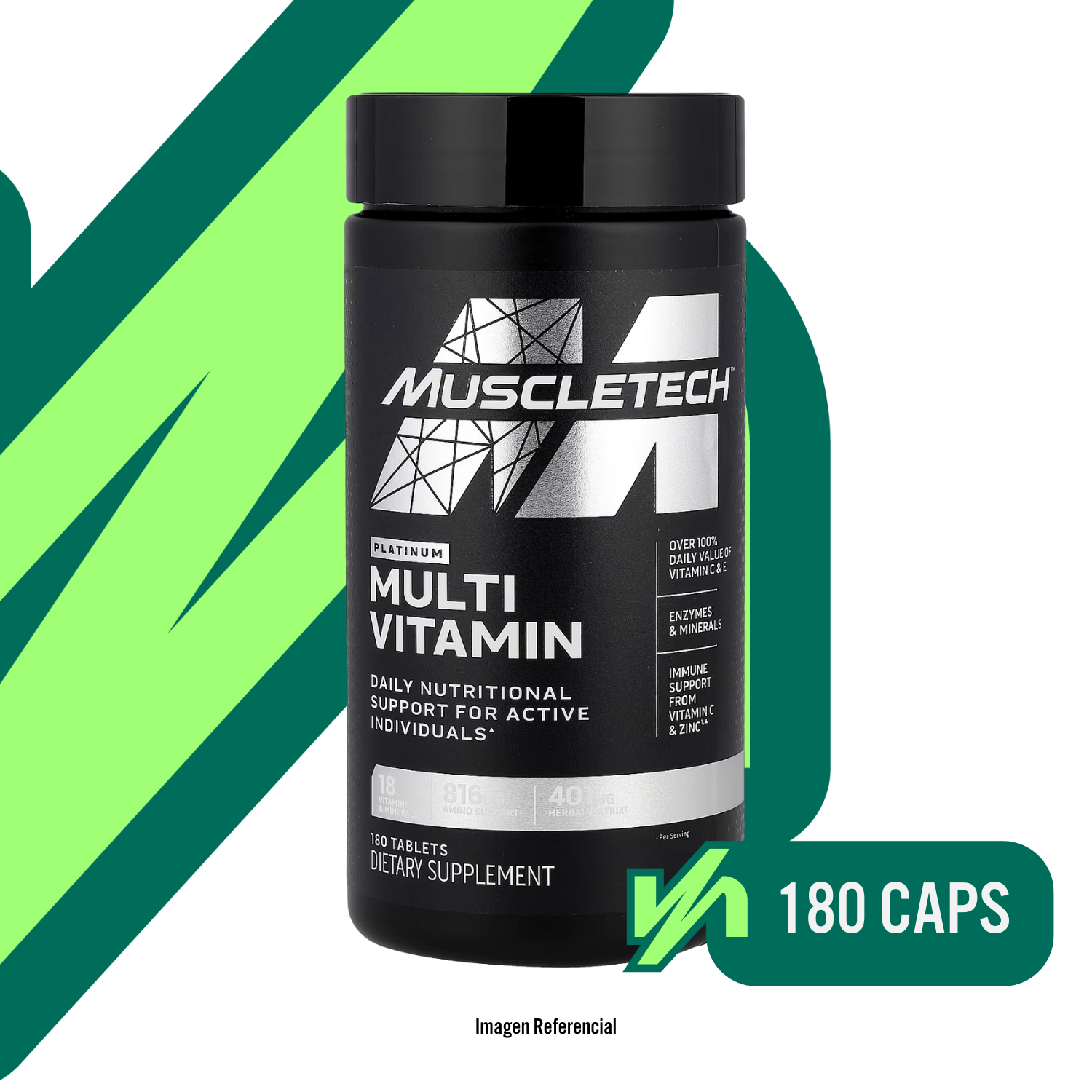 PLATINUM MULTIVITAMIN- 180TABS - MUSCLETECH - Master Nutrition Perú